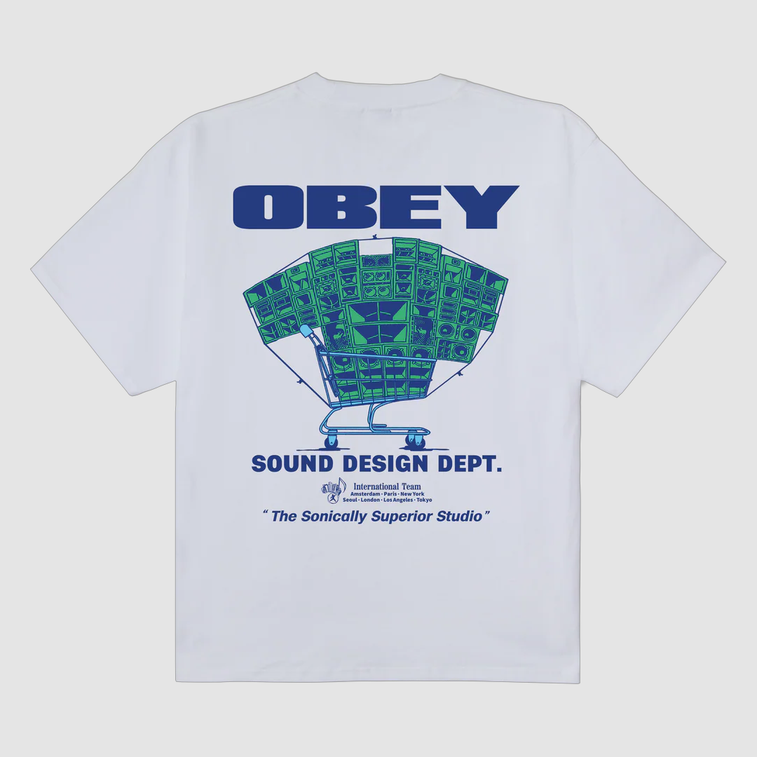 Obey Sound Design Dept T-Shirt White