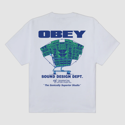 Obey Sound Design Dept T-Shirt White