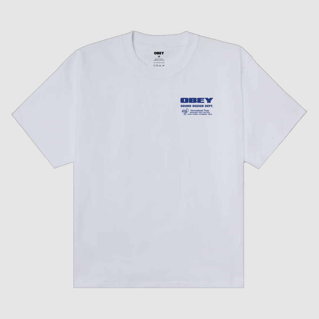 Obey Sound Design Dept T-Shirt White