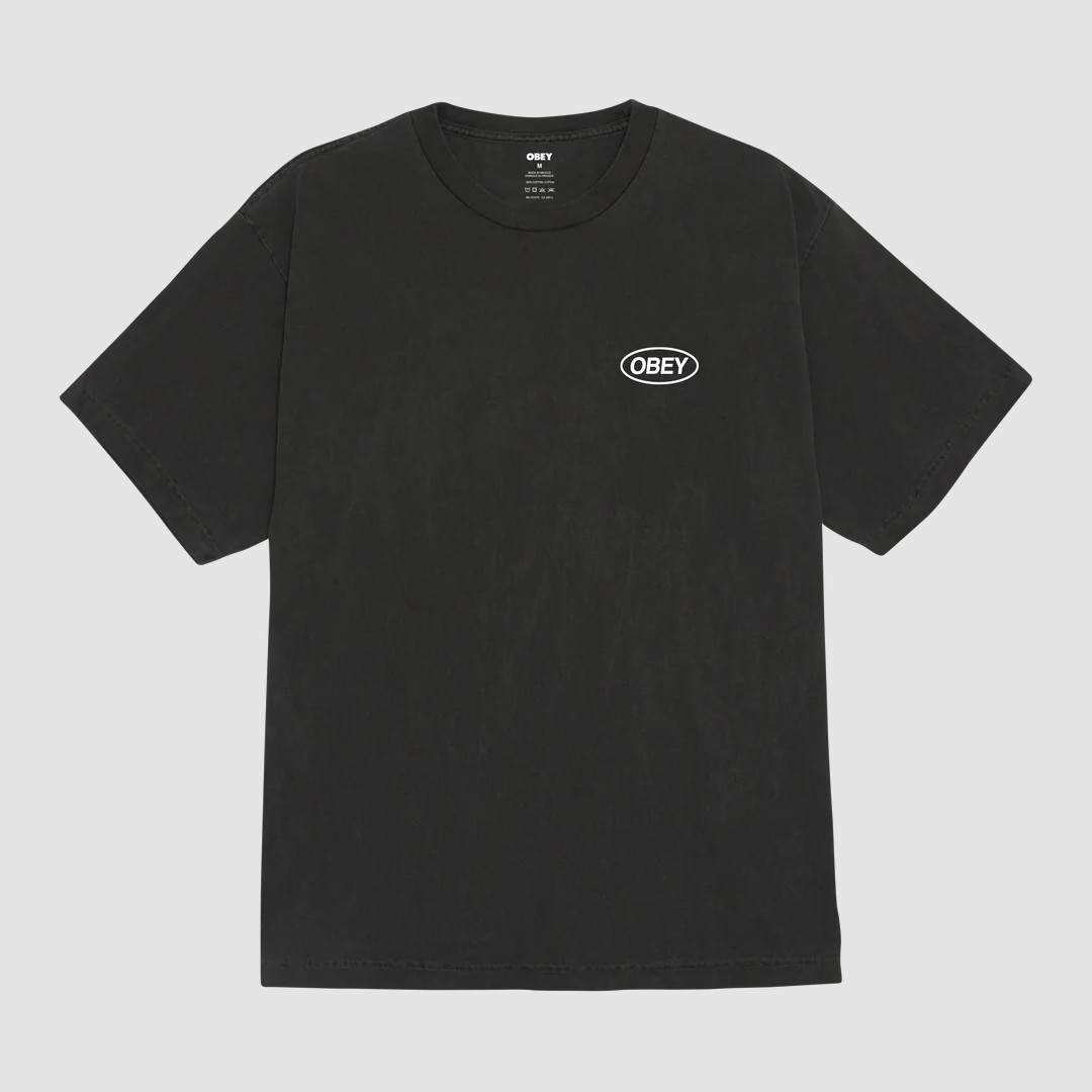 Obey Code Pigment Dusty Black T-Shirt