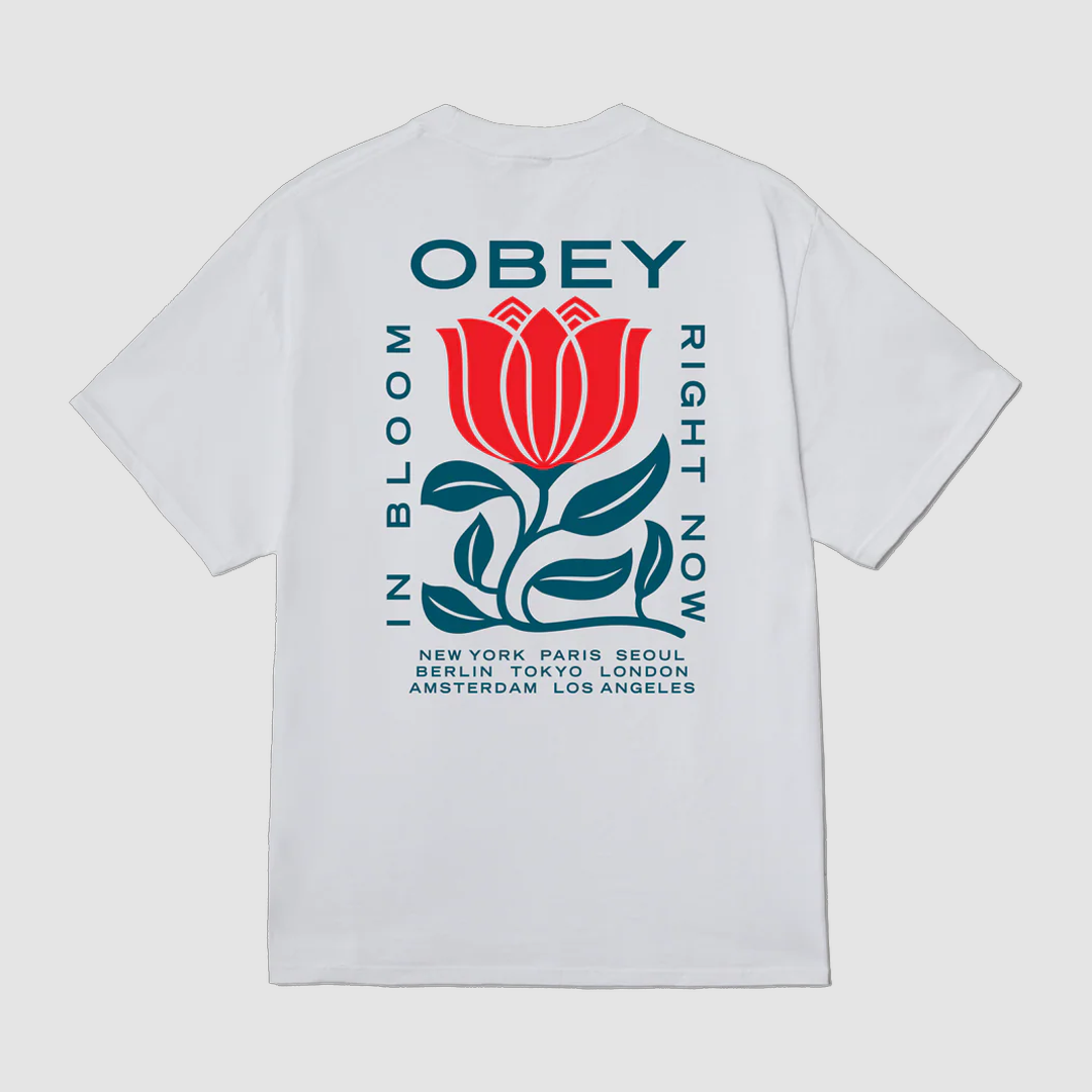 Obey in Bloom White T-Shirt