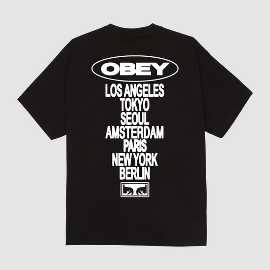 Obey Global Impact Black T-Shirt