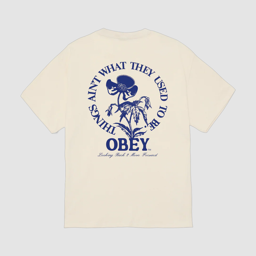 Obey Move Forward T-Shirt Cream