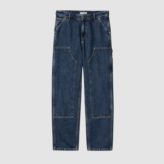 W' Nashua Double Knee Pant Blue Stone Washed