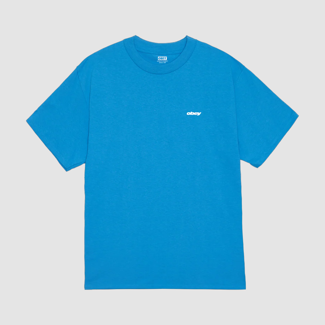 Obey Dice T-Shirt Azure Blue