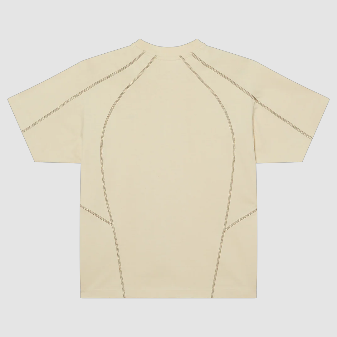 Obey Contrast Stitch T-Shirt Silver Birch