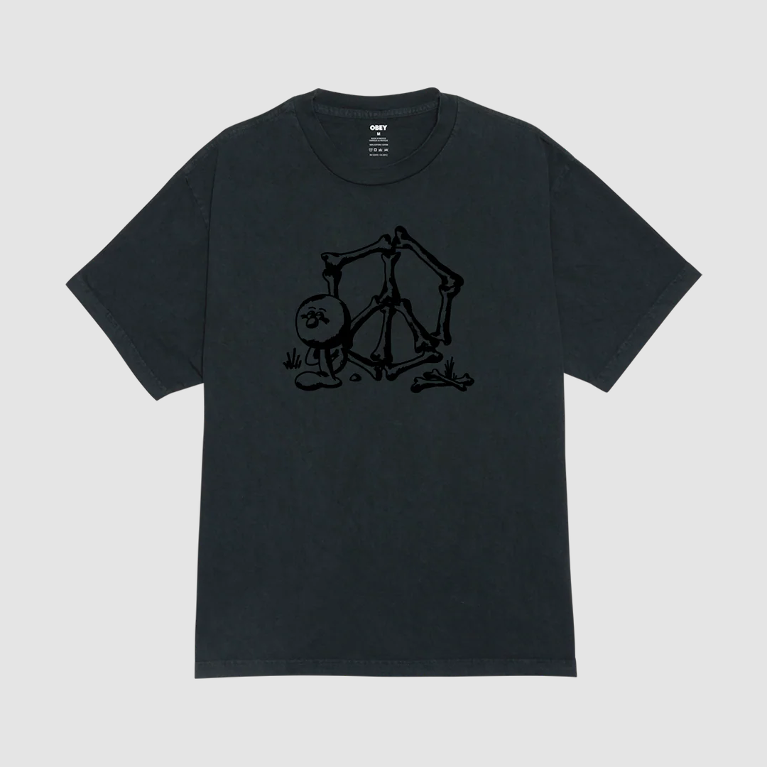 Peace And Noise T-Shirt Dusty Black