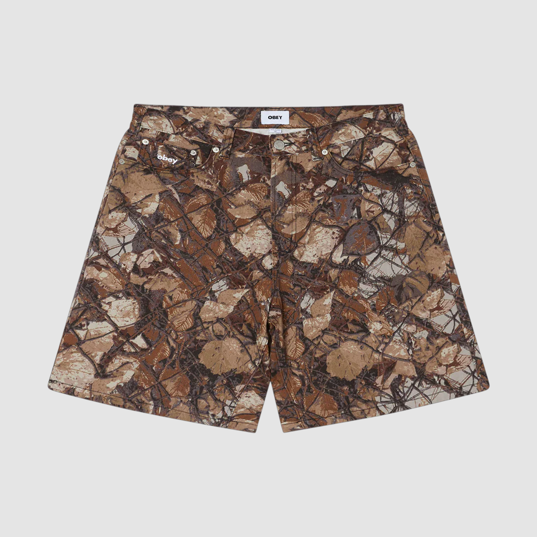 BigWig Baggy Denim Short Fence Camo