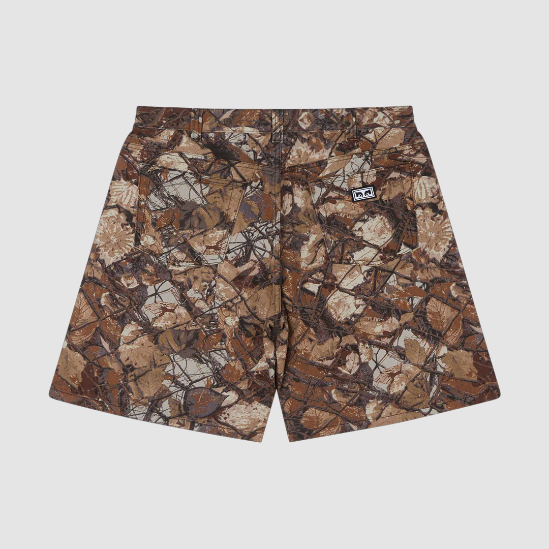 BigWig Baggy Denim Short Fence Camo