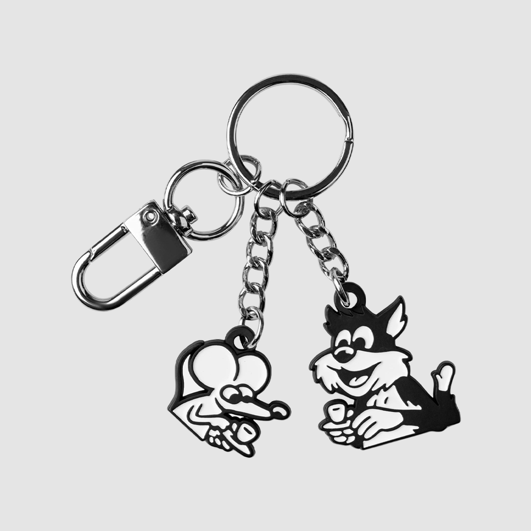 Coffee Break Keychain Black / White