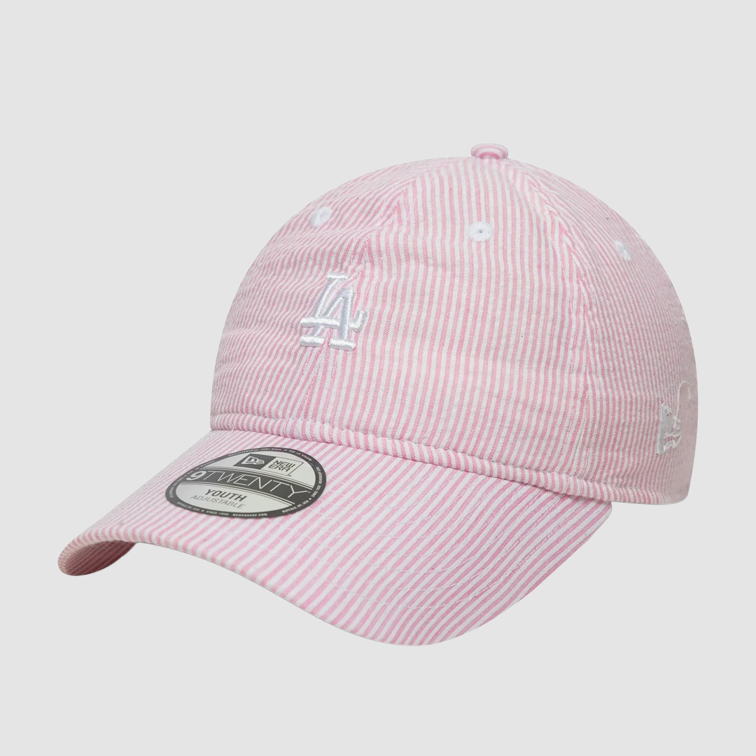 9TWENTY Kids Seersucker Los Angeles Dodgers MLB Pink