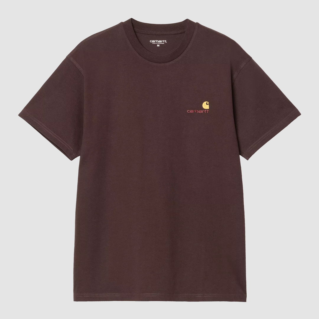 S/S American Script T-Shirt Palisander