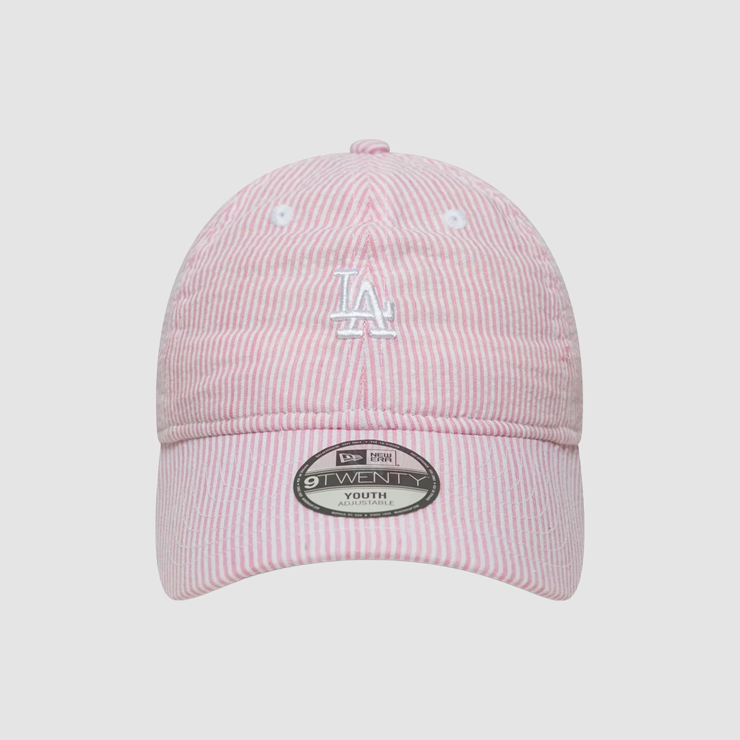 9TWENTY Kids Seersucker Los Angeles Dodgers MLB Pink