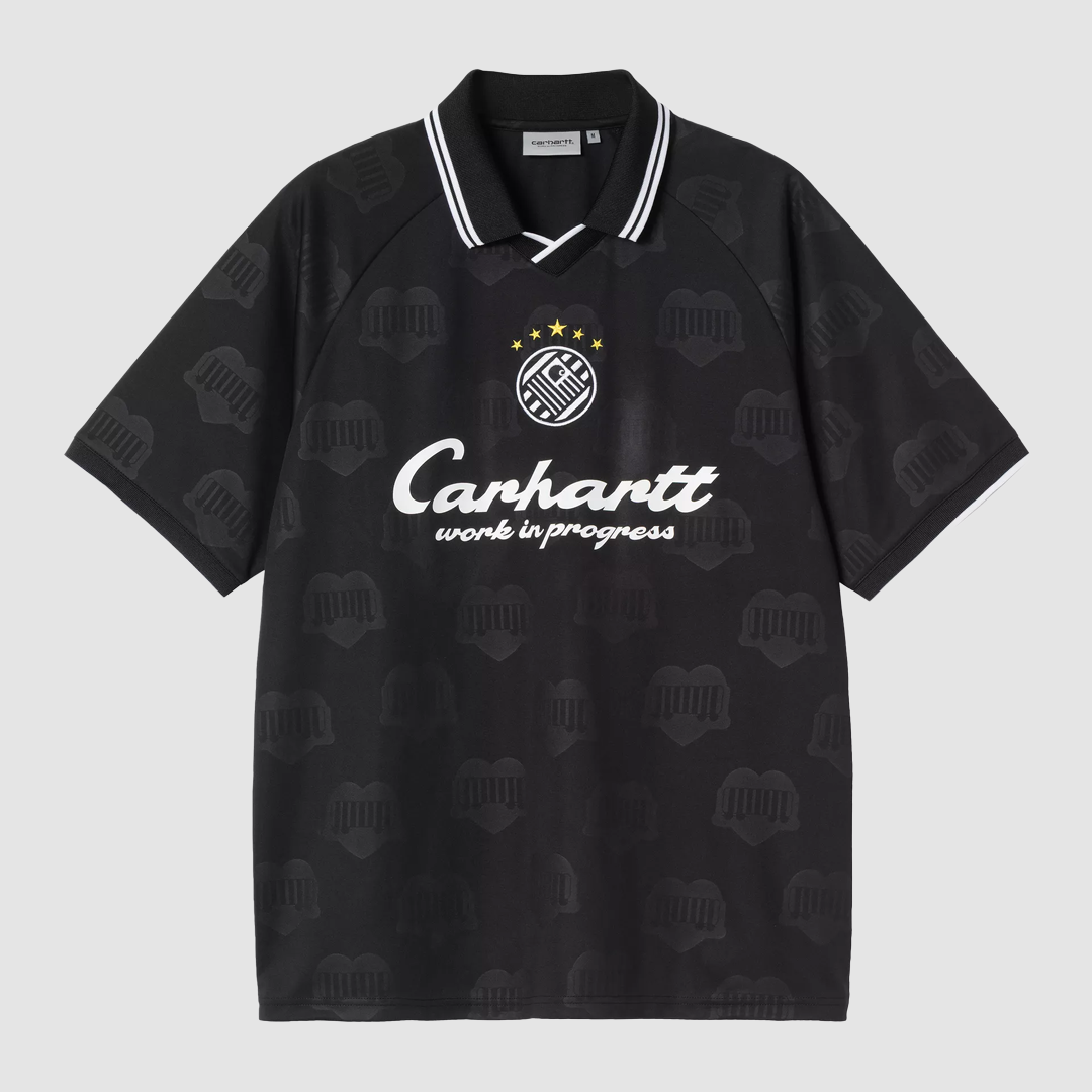 S/S Terrace Football T-Shirt Heart Train Jacquard Black