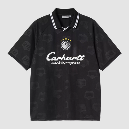 S/S Terrace Football T-Shirt Heart Train Jacquard Black