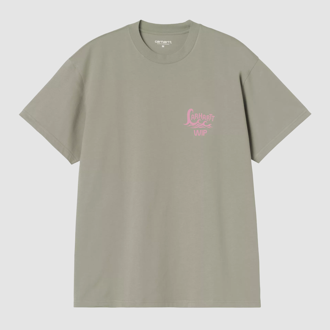 S/S Waves T-Shirt Shady Green