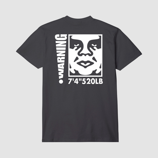 Obey Warning Black T-Shirt