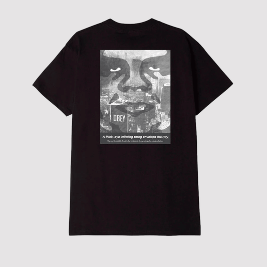 Obey NYC Smog T-Shirt Black