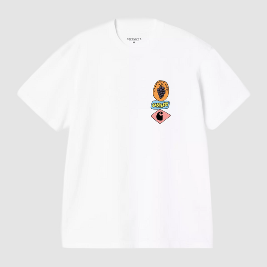 S/S Stacked Grapes T-Shirt White