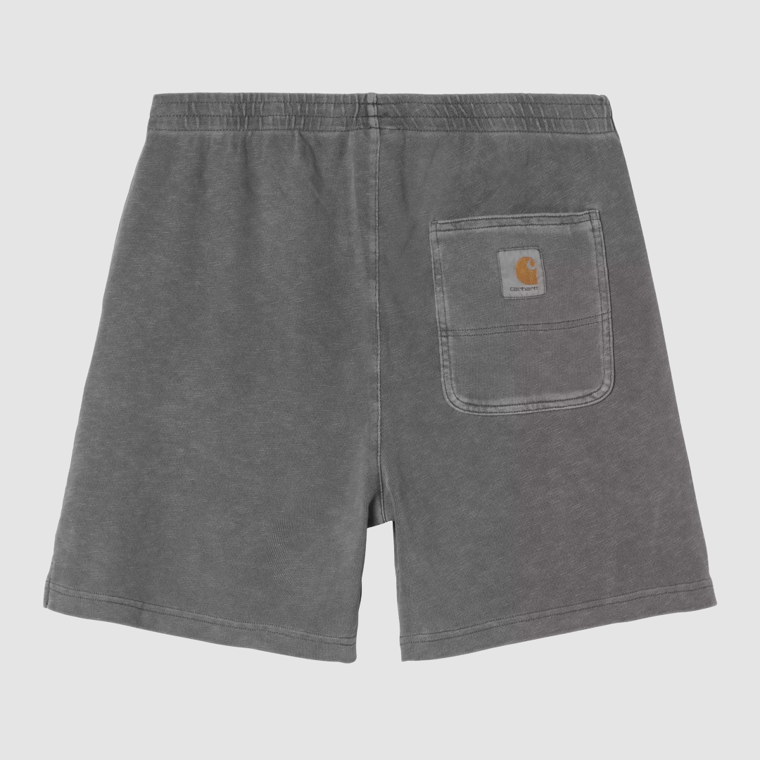 Harper Sweat Short Black Garment Dyed