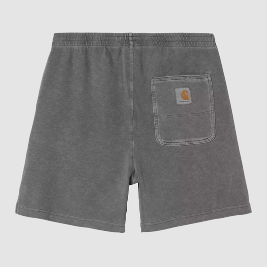 Harper Sweat Short Black Garment Dyed