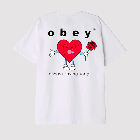 Obey Always Saying Sorry T-Shirt White