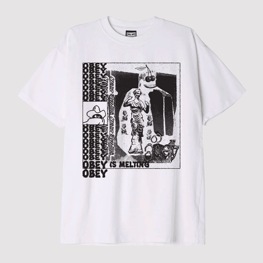 Obey Is Melting T-Shirt White