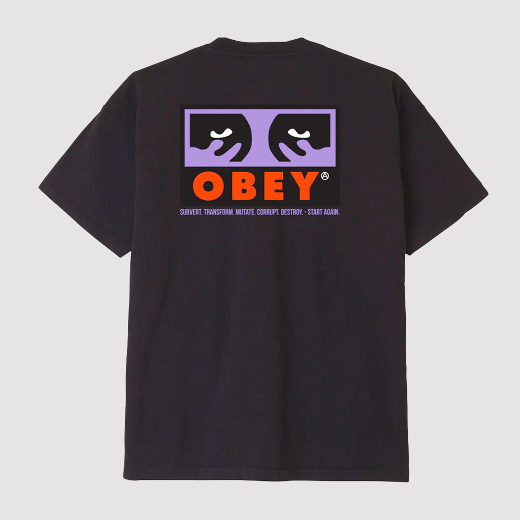 Obey Subvert T-Shirt Off Black