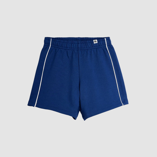 Plain Piping Sweatshorts Blue
