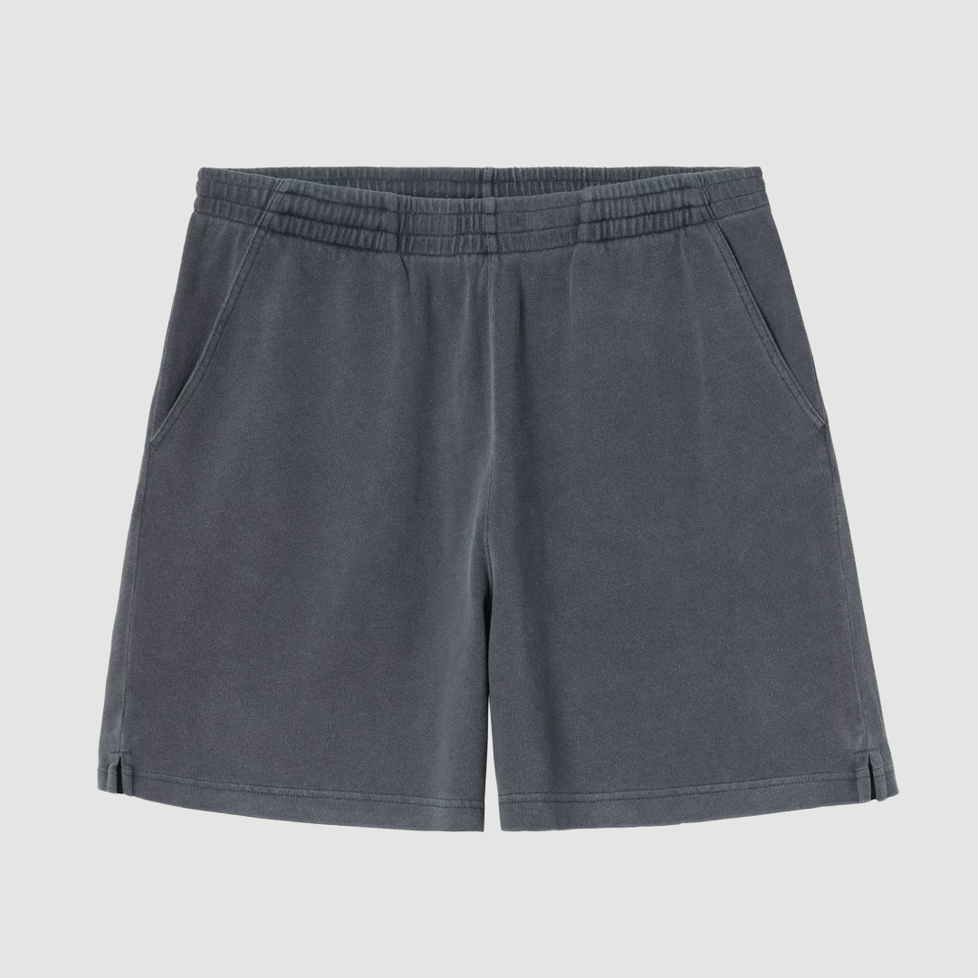 Harper Sweat Short Carbon Garment Dyed