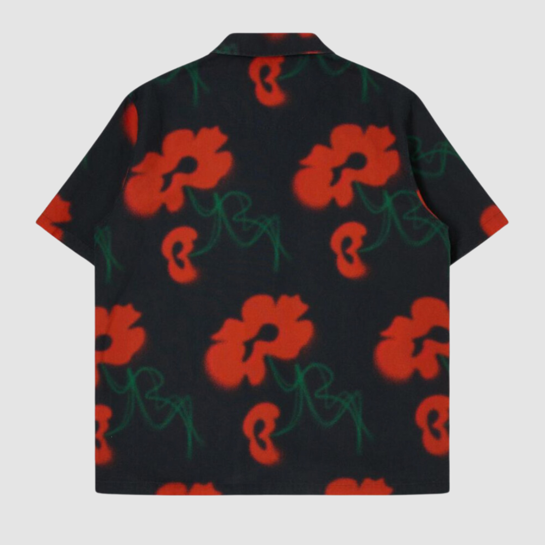 Garden Society SS Shirt Red / Black