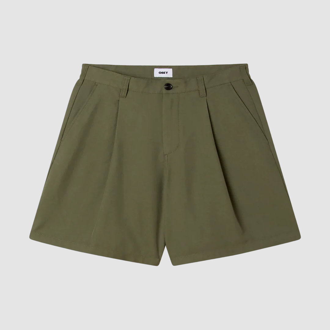 Dean Pleated Short Tea Leaf