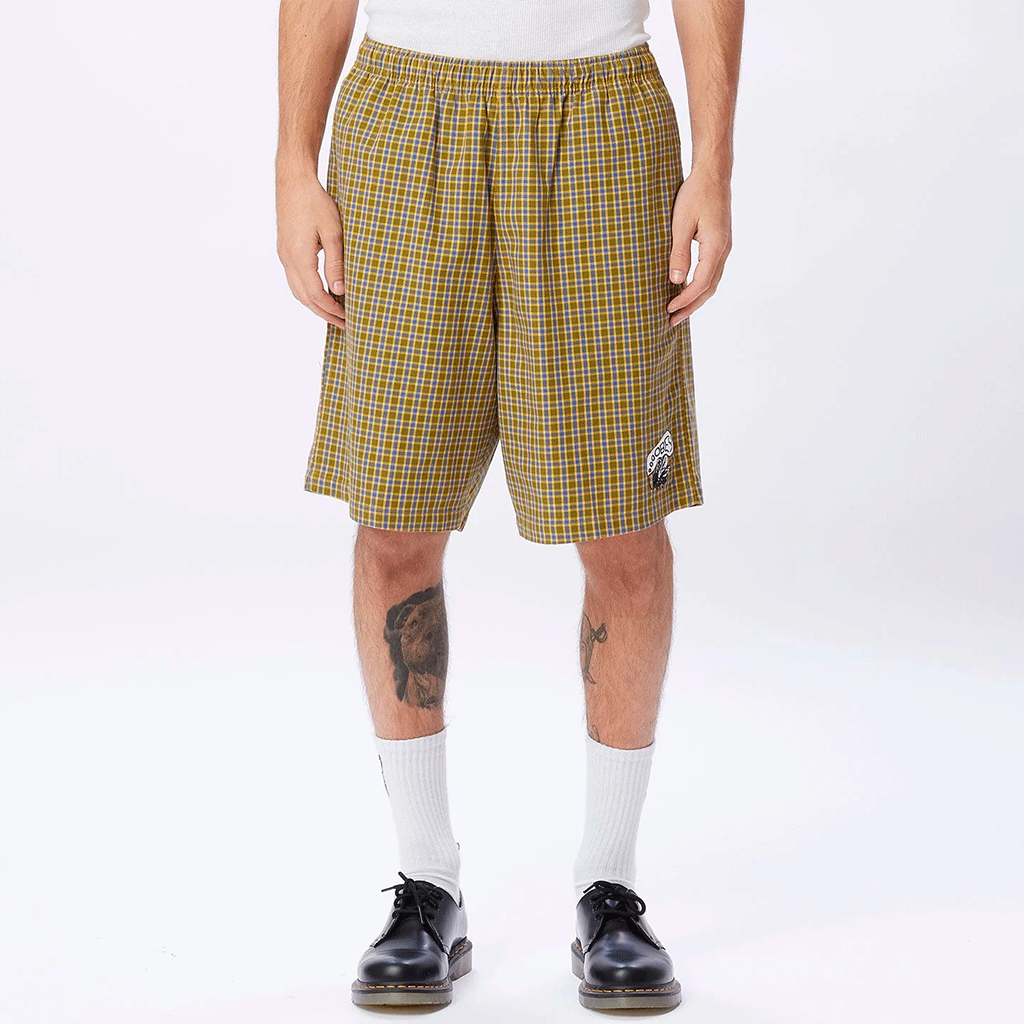 Easy Reason Plaid Short Avocado Multi