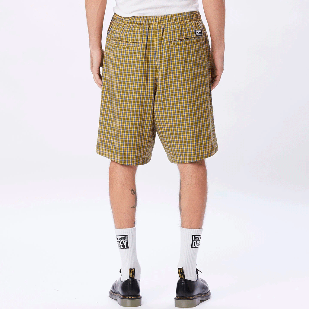 Easy Reason Plaid Short Avocado Multi