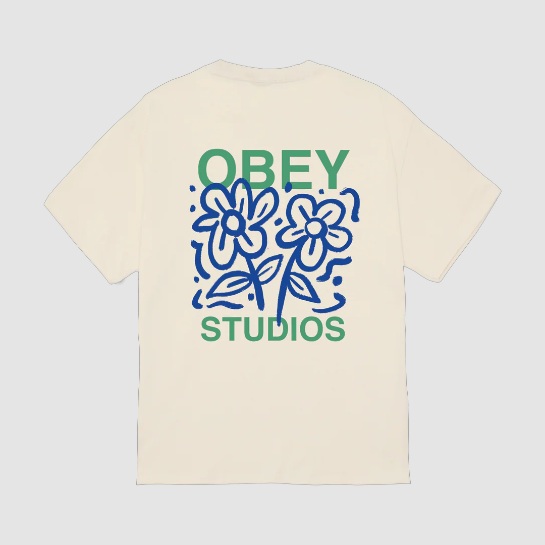 Obey Grown With Love T-Shirt Cream