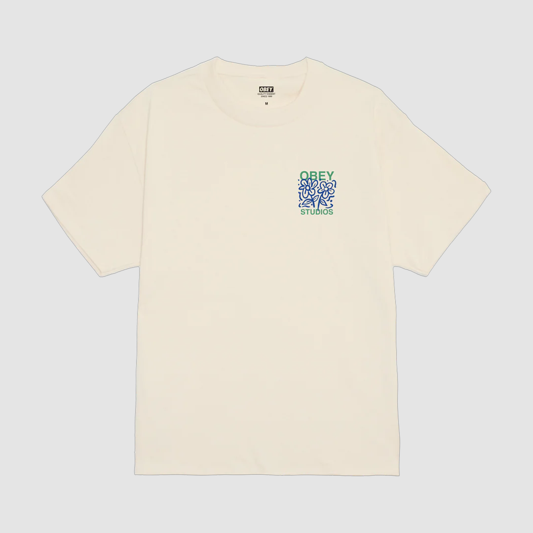 Obey Grown With Love T-Shirt Cream