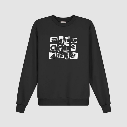 Multi Logo Crew Black