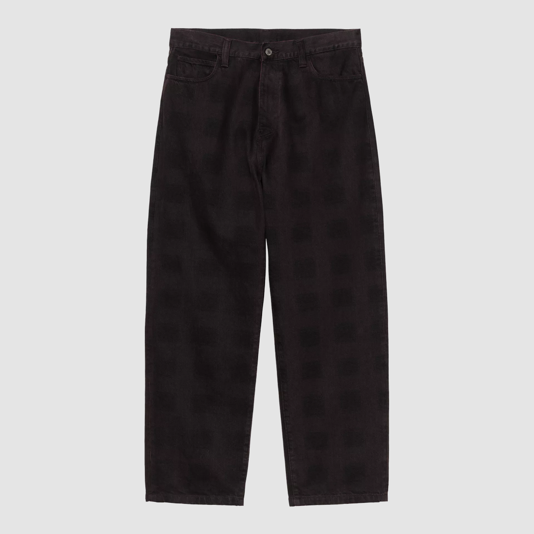 Everson Pant Print Black / Palisander Garment Dyed