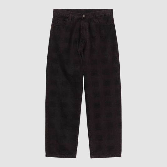 Everson Pant Print Black / Palisander Garment Dyed
