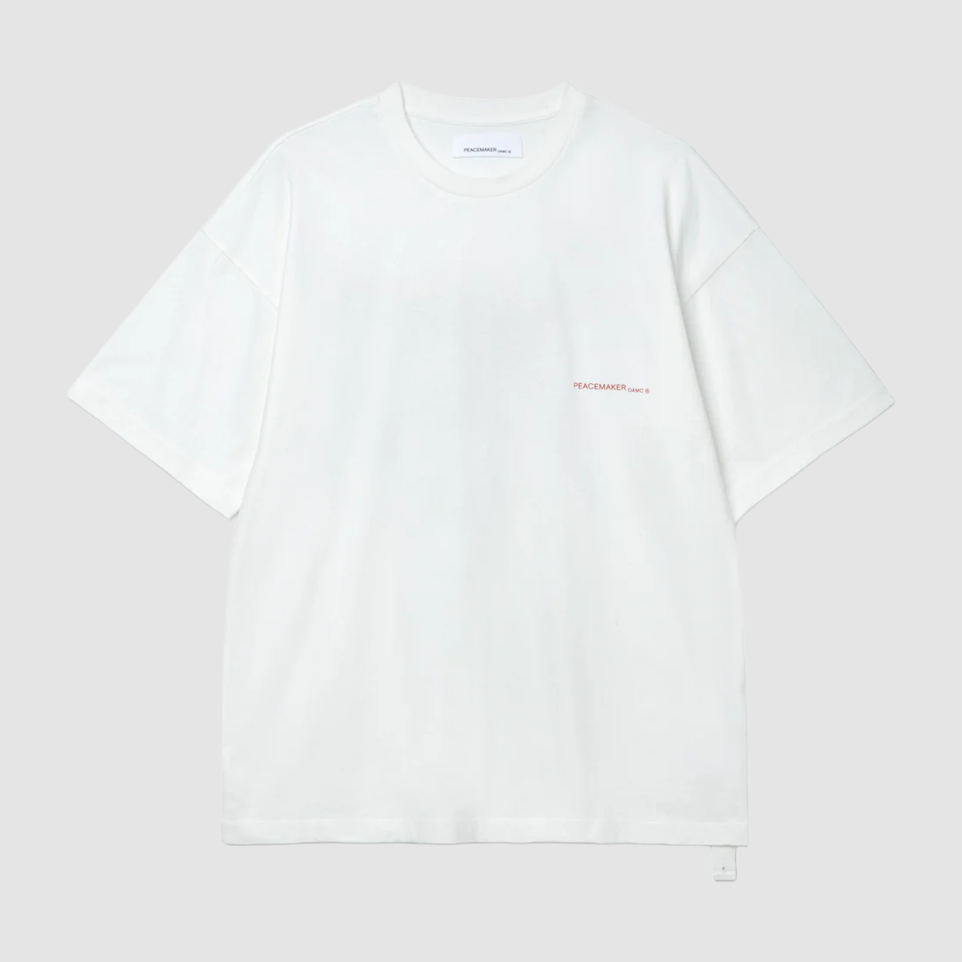 Oversize T-Shirt Keys Print White