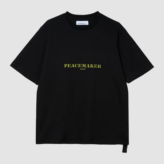 Oversize T-Shirt Stencil Print Black