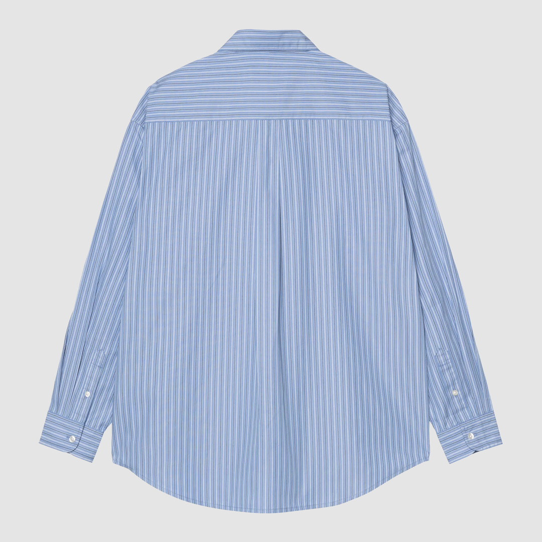 L/S Keene Shirt Stripe Curacao