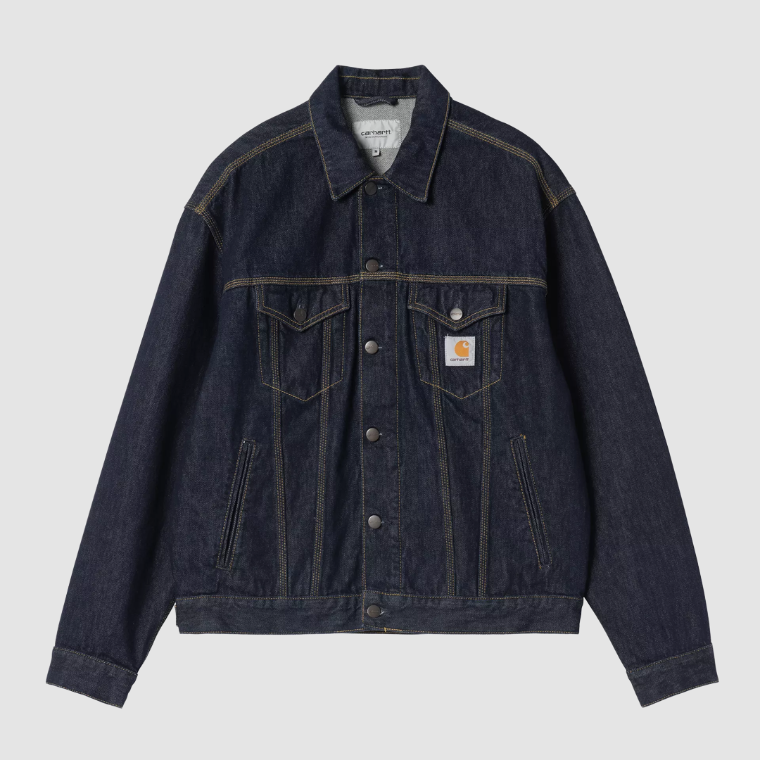 Helston Jacket Blue Rinsed