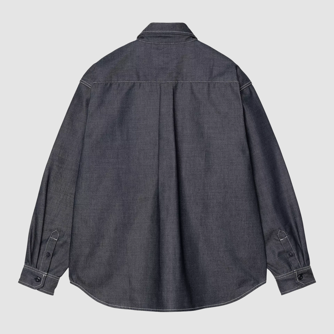 Tigan Shirt Jacket Blue Rigid