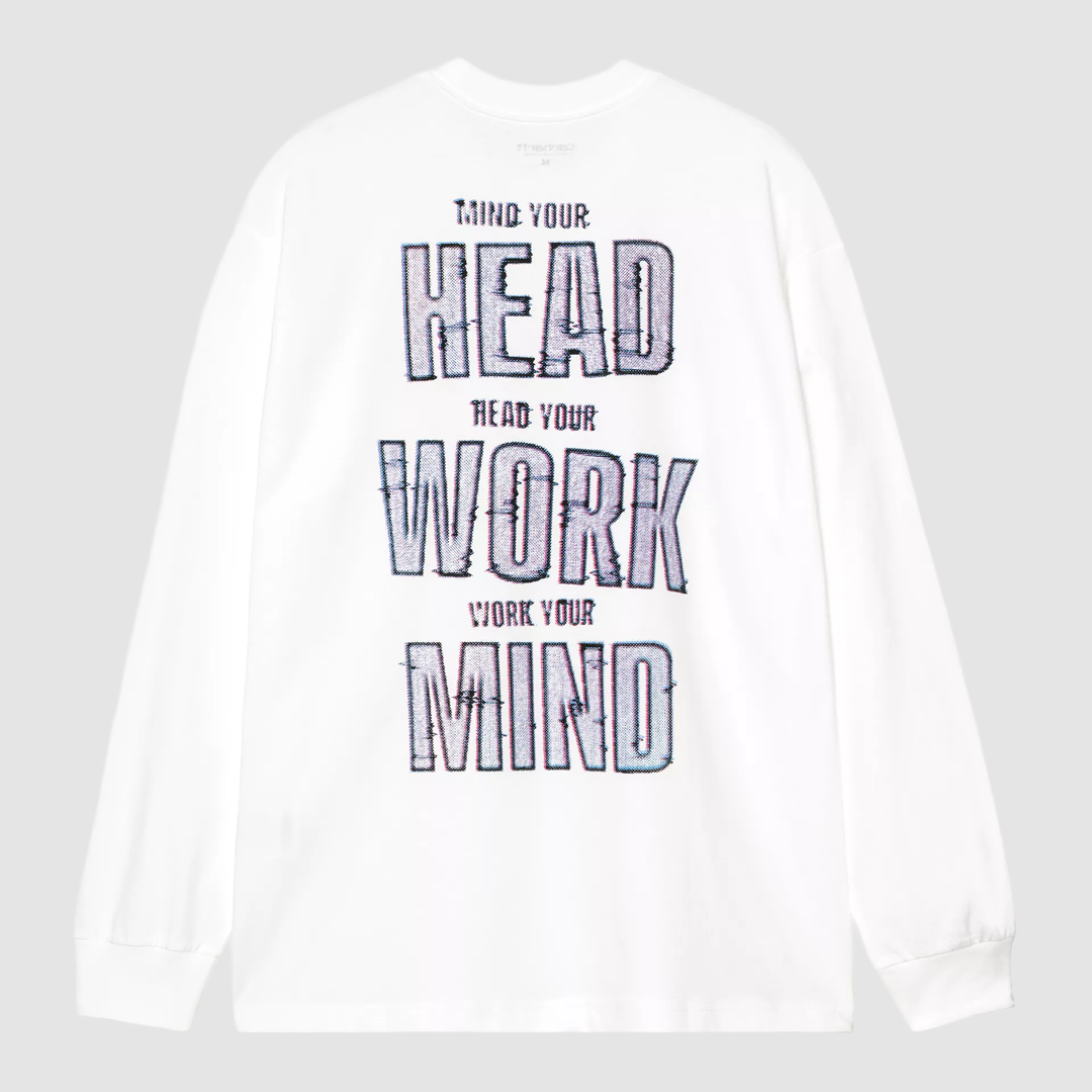 L/S Mind Your Heat T-Shirt White