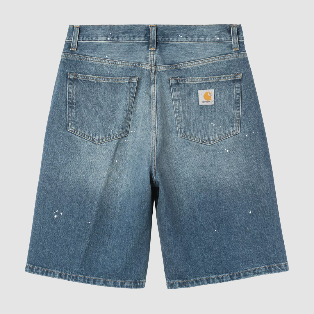 Landon Short Blue Destroy Wash Splatter