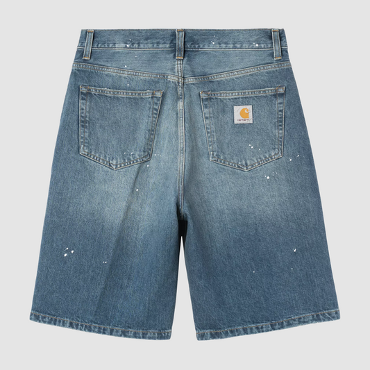 Landon Short Blue Destroy Wash Splatter