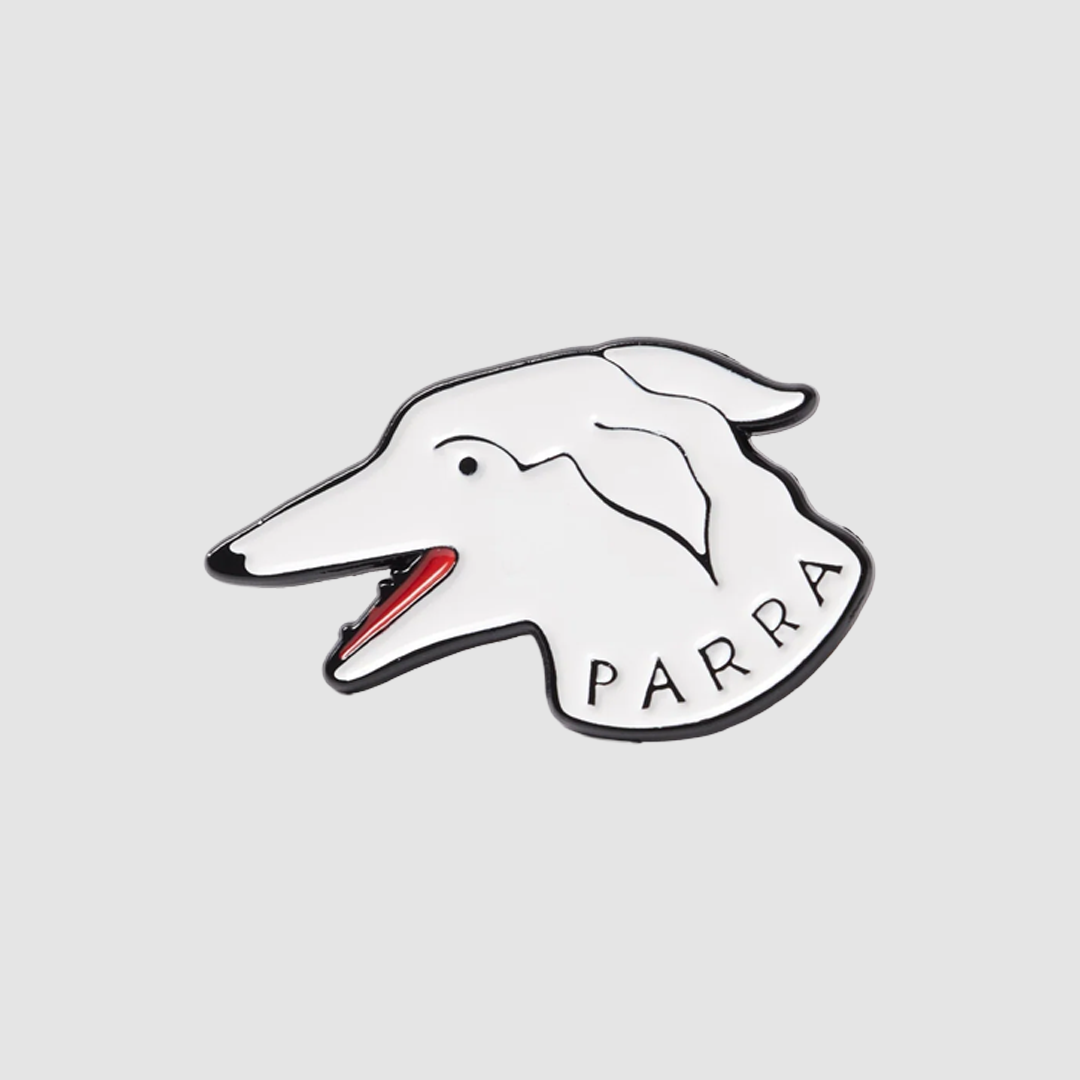 Dogface Enamel Pin White