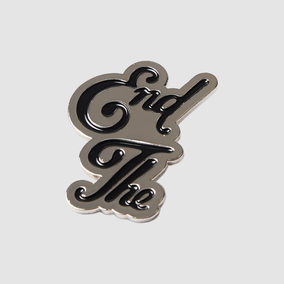 End The Enamel Pin Black
