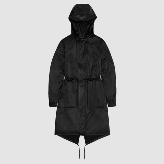 String W Parka Black Grain